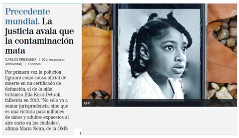 La contaminación mata